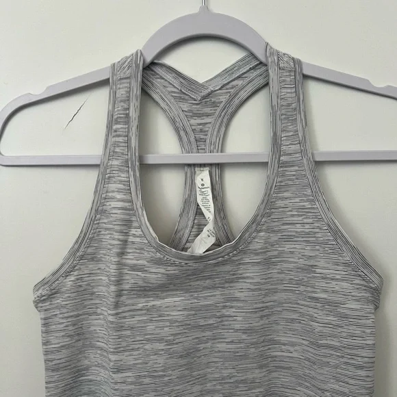 Lululemon Gray Racerback Tank Top - Picture 2 of 6